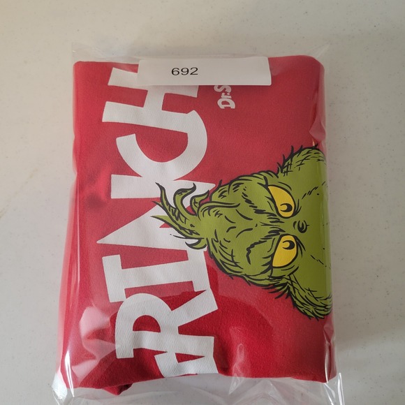 The Grinch Dr Seuss Red Sweatshirt Pullover Top 4T Graphic Whimsy Cute Festive - Picture 10 of 10